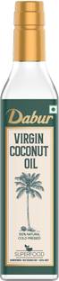 Dabur Cold Pressed Virgin Coconut Multipurpose Oil | 100% Natural | Unrefined Coconut Oil Plastic Bottle