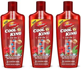 Dabur Cool King Thanda Tel, 87ml(Pack 3) Hair Oil