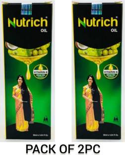 Nutrich VITAMIN-E HAIR OIL 100ML PACK OF 2PC Hair Oil