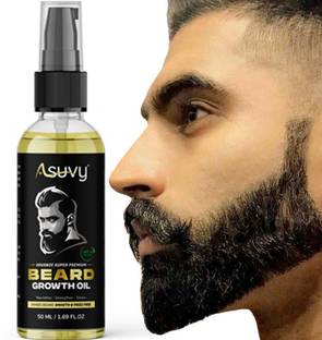 ASUVY 100% Natural Beard Growth Oil with advance formula- No SLS, No Paraben Hair Oil