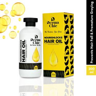 DermaChic NourishLocks Hair Oil | Boosts Growth & Reduces Hair Fall | Hair Oil