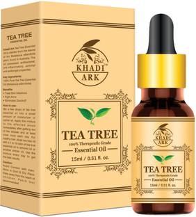 Khadi Ark 100% Pure Australian Tea Tree Oil Pure For Anti Acne & Glowing Skin Hair Oil