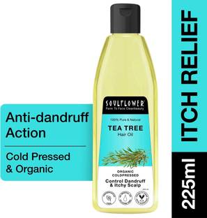 Soulflower Tea Tree Coldpressed | Nourish Scalp, Enhance Growth & Root Strengthen Hair Oil