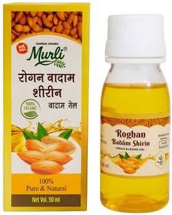 Ishwar Graha MURLI Roghan Badam Shirin (Sweet Almond Oil) 100% Pure For Brain, Skin & Hair Oil