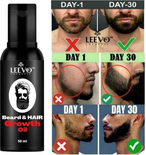 LEEVO beard hair growth oil for patchy & faster beard growth oil Hair Oil