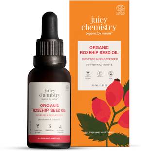Juicy Chemistry Rosehip Seed Oil | 100% Pure, Cold-pressed & Organic Rosehip Seed Oil for Skin Hair Oil