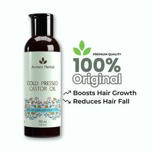 Avimee Herbal Cold-Pressed 100% Pure Castor Hair Oil