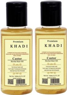 Premium Khadi cold Pressed Castor oil For Healthy Hair and Skin Hair Oil