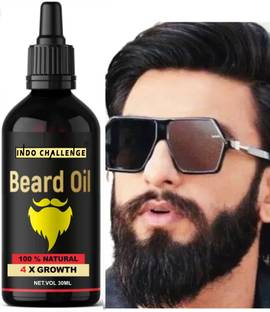 INDO CHALLENGE Pure Beard Growth Hair Oil 100% Natural Oil Used Beard oil  Hair Oil
