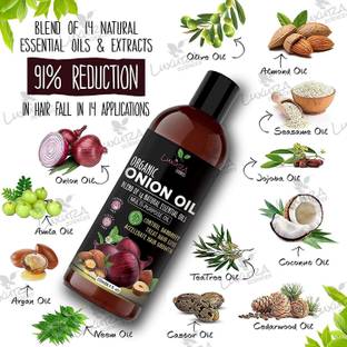 LUXURA SCIENCES Onion Oil 250 ML For Hair Growth /Serum with Argan, Bhringraj,Amla etc Hair Oil