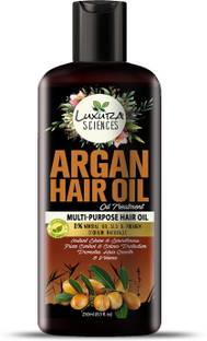 LUXURA SCIENCES MoroccanArgan Oil For Hair Growth 250ml, No Parabens, No Silicones, No Mineral Oil (New & Advanced) Hair Oil