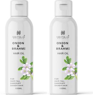 NightBlue Naturals Onion Brahmi Oil For Hair fall dandruff Itching Stronger Hair  Hair Oil