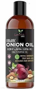 LUXURA SCIENCES Onion Hair Oil 250 ML with 14 Essential Oils, Onion Hair Oil For Hair Growth Hair Oil