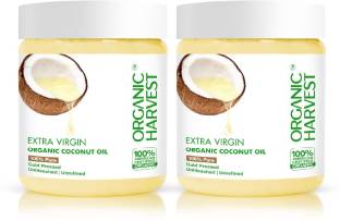 Organic Harvest Cold Pressed Extra Virgin Coconut Oil For Skin, Mother & Baby Hair Oil