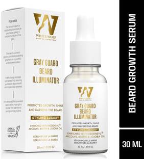 White Wolf Gray Guard Beard Illuminating Serum Beard Growth Oil For Men Hair Oil