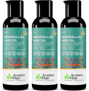 Avimee Herbal Keshpallav Hair Oil with Rosemary for Hairfall Control and Growth (Pack of 3) Hair Oil