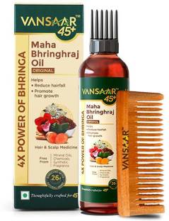 VANSAAR Maha Bhringraj Hair Oil Ayurvedic Clinicall Proven for Hairfall Control Hair Oil