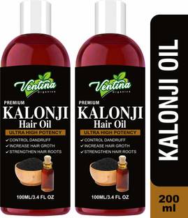 Ventina Organics Cold Pressed Kalonji Black Seed Oil for Healthy Hairs, Anti Fall Hair and Skin Hair Oil
