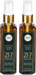 MISTI HERBAL REMEDIES Master Herbs Hair Oil With 21 Herbs & 7 Types of Oils Combo of 2 Hair Oil