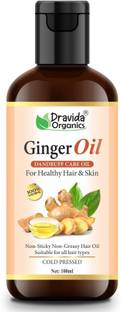 Dravida Organics Ginger Hair Oil - for Dandruff Care Hair Oil