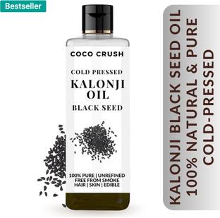 COCO CRUSH Cold pressed Kalonji Black Seed Oil for Hair Growth | 100% Natural, Herbal Hair Oil