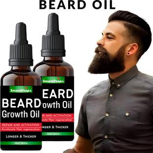 smartdrops Oil for Patchy Beard | Free from all Harmful Chemicals Hair Oil