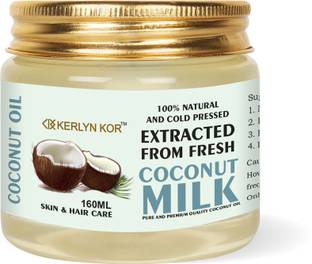 Kerlyn Kor Cold Pressed Coconut Hair Oil - 160 ml ( Pack of 1 ) Hair Oil