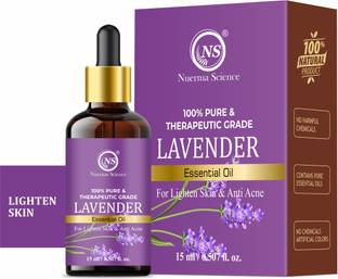 Nuerma Science Lavender Essential Oil (Pure & Natural) For Lighten Skin Tone & Treats Acne Problem, Body Massage
