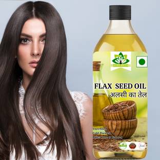 Aura Kriya Cold Pressed Flaxseed Oil for Hair and Skin Care | Alsi Tail | Flax Seed Oil Hair Oil