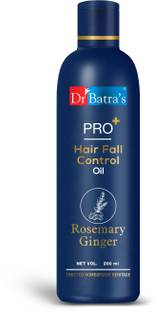 Dr Batra's PRO+ Hair Fall Control Oil || Controls Hair Fall. Nourishes Scalp || Boosts Hair Growth. Contains Ginger, Rosemary, Thuja Extracts || Non-Sticky Formula. Suitable for men and women. 200 ml Hair Oil