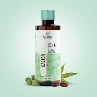 Nat Habit Cold Pressed Castor Oil Pure For Hair Growth, 100% Natural Arandi Hair Oil