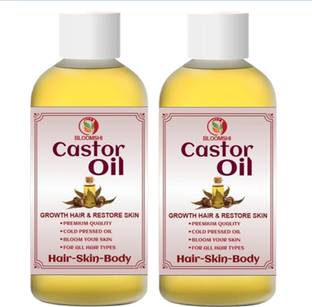 BLOOMSHI 100% PURE & NATURAL CASTOR OIL HAIR OIL 100ML Hair Oil