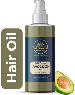 Wildflower essentials 100% Pure Avocado Beard Oil For faster beard growth and thicker looking beard Hair Oil