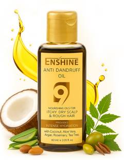 Enshine Natural Anti-Dandruff Hair Oil, Soothes Scalp, Itchiness Relief & Boosted Growth Hair Oil