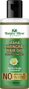 Nature Glow Herbal BHRINGRAJ HAIR OIL | FOR STRONGER GROWTH OF HAIR | Hair Oil