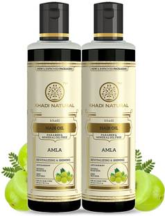KHADI NATURAL Pure Amla Hair Oil - Paraben and Mineral Oil free (Pack of 2) Hair Oil