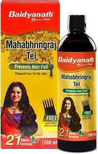 Baidyanath Mahabhringraj Ayurvedic Hair Oil -Helps for Hair Growth, Nourishment, Complete Hair Care, Anti-hair Fall, Anti-Dandruff -No Added Chemicals and Fragrance Hair Oil