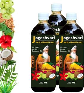 jogeshvari Medicine All Type Hair Problem Solution 250ML (Pack of 3) Hair Oil