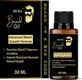 Huba Beard Growth Oil – Strengthen, Soften & Grow Your Beard Naturally Hair Oil