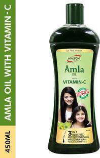 Nimson Amla Hair Oil with Vitamin-C Reduce Hair Fall Makes Hair Black Natural Oil Hair Oil