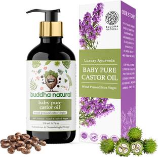 buddha natural Baby Castor Oil Cold Pressed Extra Virgin (150ml) - Delicate Skin & Hair Growth Hair Oil