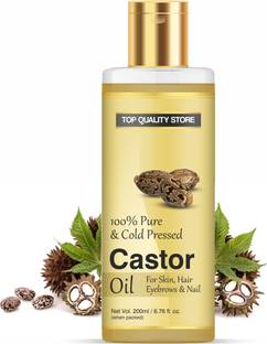 Top Quality Store Castor Oil for Skin Care, Hair Growth, Castor Oil - Cold Pressed Hair Oil