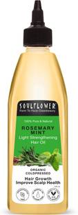 Soulflower Rosemary Mint Light Hair Strengthening Oil Hair Oil