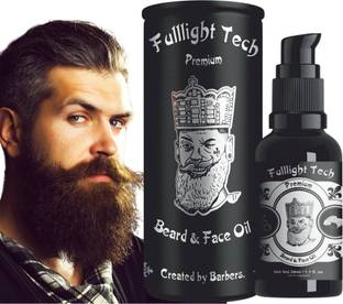 FULLLIGHT TECH Premium Beard Growth and Hair Oil 30 ml | For thicker and Non-Sticky Beard Hair Oil
