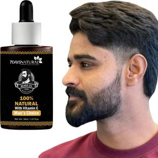 7days natural Unlock Your Full Beard Potential Regrowth Oil to Stimulate, Strengthen Hair Oil