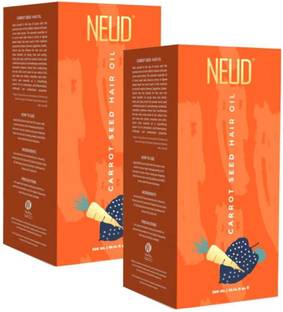 NEUD Carrot Seed Premium Hair Oil for Men & Women - 2 Packs (300ml Each) Hair Oil