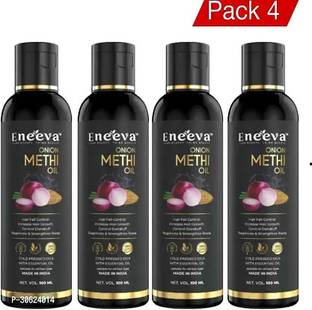 eneeva onion methi oil 01 Hair Oil (100 ml) pack of 04 Hair Oil