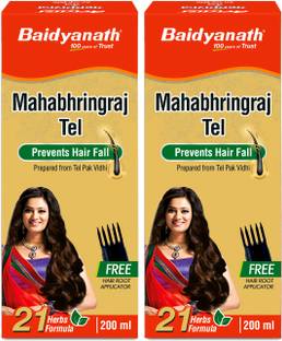 Baidyanath Mahabhringraj oil Hair Oil (200 ml*2) Hair Oil