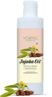 Young Chemist 100% Pure, Natural, Undiluted & Cold Pressed Virgin Jojoba Carrier Oil| 250 ml Hair Oil