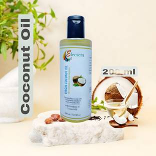 Elecsera Virgin Coconut Oil - Cold Pressed Oil for Baby Massage, Skin & Hair Care Hair Oil